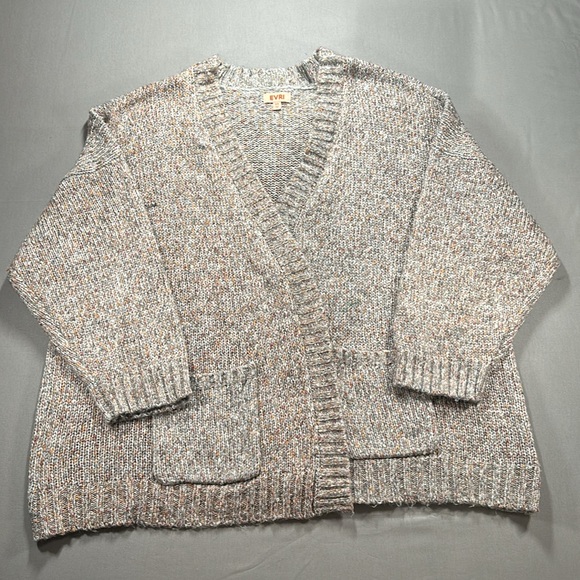 EVRI Open Front Cardigan Sweater in Oatmeal- Size 3X - Picture 1 of 13